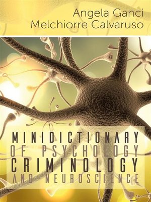 cover image of Minidictionary of psychology, criminology and neuroscience